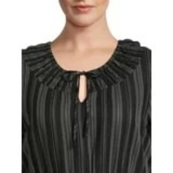 NEW Terra & Sky Women's Plus Peasant Tiered Long Sleeve Maxi Dress Size‎ 2X - Picture 12 of 13